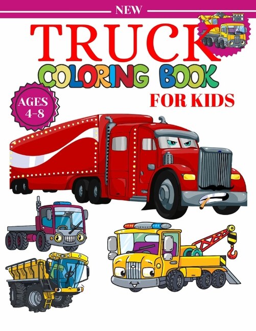 Couverture_Truck Coloring Book For Kids Ages 4-8