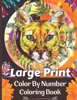 Couverture_Large Print Color By Number Coloring Book