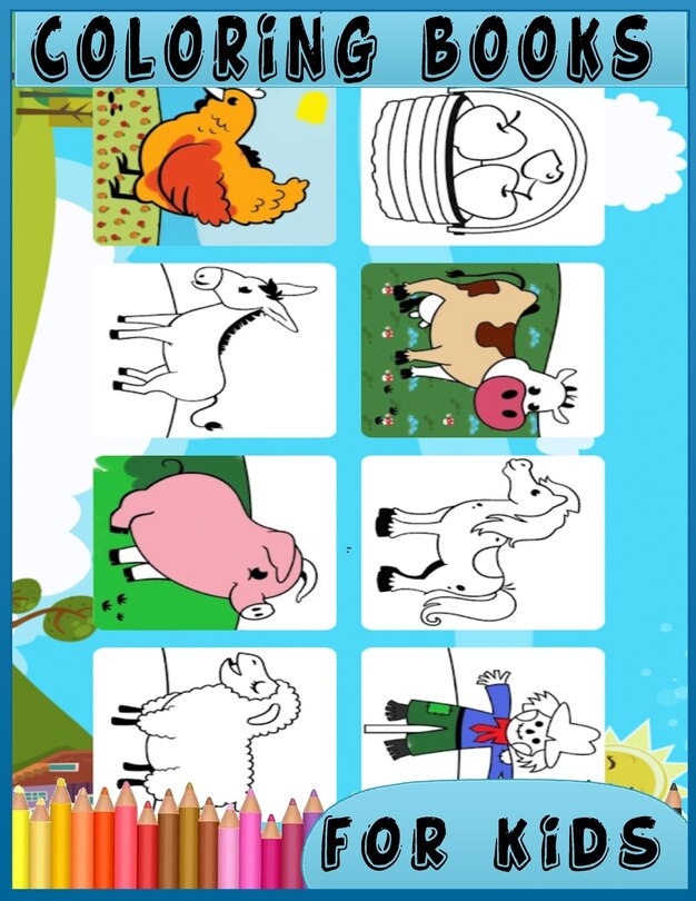 Front cover_Coloring Books For Kids