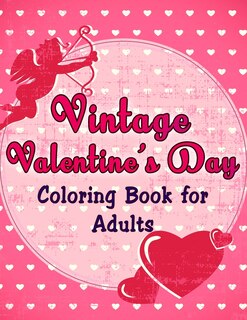 Couverture_VINTAGE Valentines day coloring book for adults