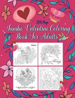 Front cover_Jumbo Valentine Coloring Book For Adults