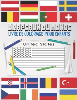 Couverture_Drapeaux Du Monde Livre De Coloriage Pour Enfants