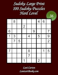 Front cover_Sudoku Large Print for Adults - Hard Level - N°36