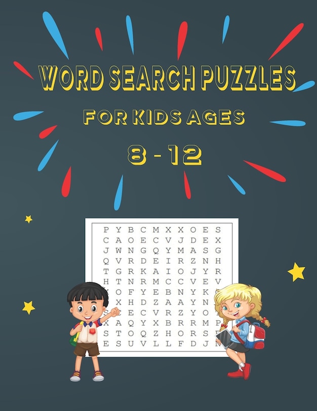 Front cover_Ward Search Puzzles for Kids Ages 8 - 12