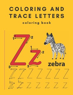 Couverture_coloring and trace letters coloring book