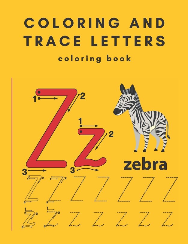 Couverture_coloring and trace letters coloring book