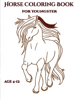 Front cover_Horse Coloring Book for Youngsters