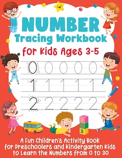 Front cover_Number Tracing Workbook for Kids Ages 3-5