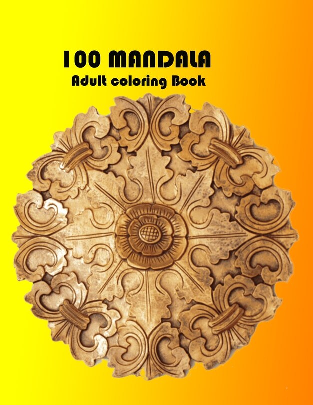 Front cover_100 MANDALA Adult coloring Book
