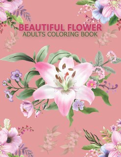 Couverture_Beautiful flower adults coloring book
