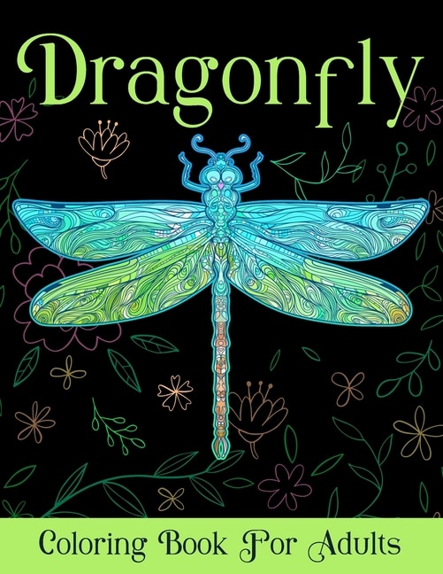 Front cover_Dragonfly Coloring Book For Adults