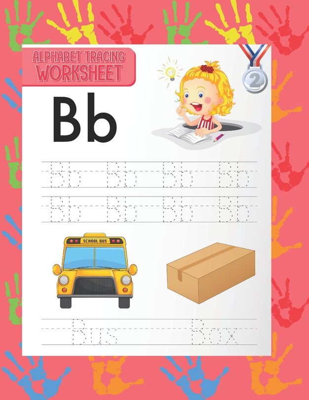 Alphabet tracing worksheet: The book of tracing letters of the alphabet and the perfect handwriting