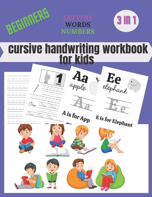 Couverture_cursive handwriting workbook for kids beginners