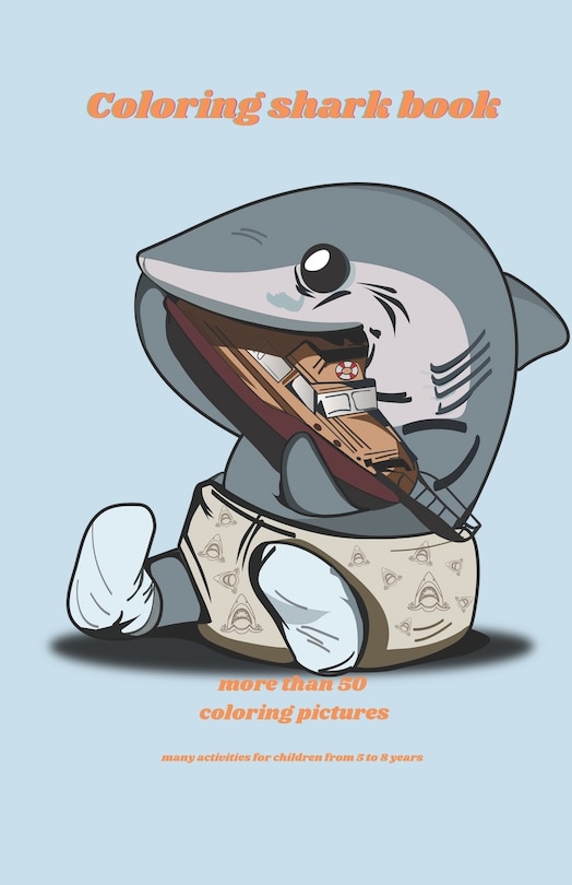 Front cover_coloring shark book