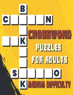 Front cover_Crossword Puzzles for Adults Medium Difficulty