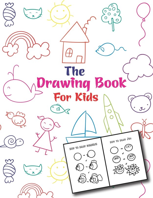 Front cover_The Drawing Book For Kids