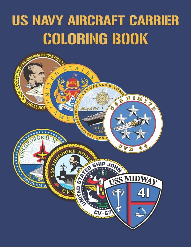 Couverture_US Navy Aircraft Carrier Coloring Book