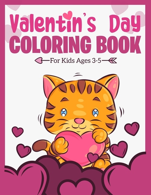 Couverture_Valentine's Day Coloring Book For Kids Ages 3-5