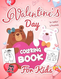 Front cover_Valentine's Day Coloring Book For Kids Ages 2-5