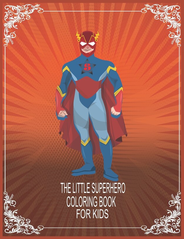 Front cover_The Little Superhero coloring book for kids