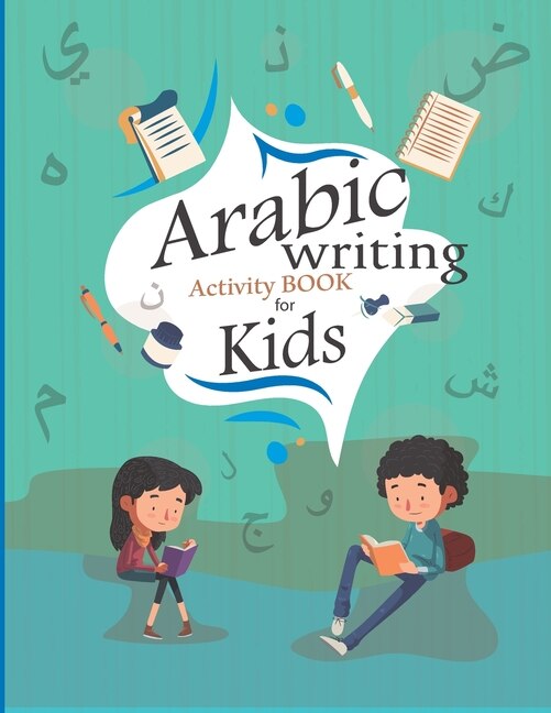Front cover_Arabic writing Activity book for kids