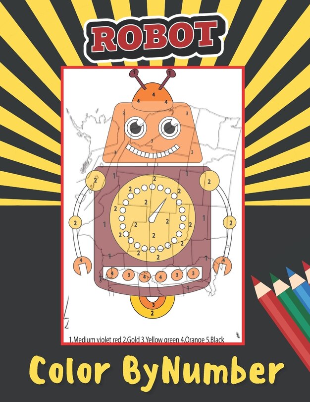 Front cover_Robot color by number
