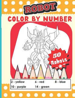 Front cover_Robot color by number