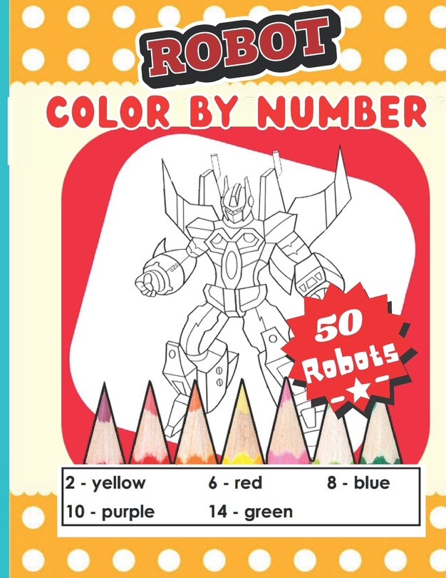 Front cover_Robot color by number