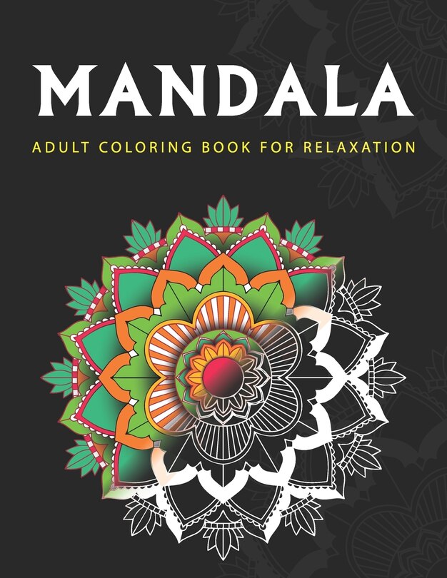 Couverture_Mandala Adult Coloring book for relaxation