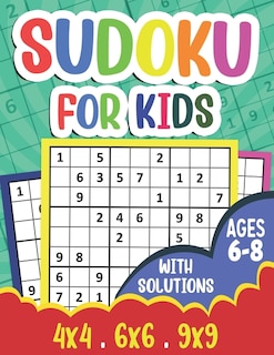 Front cover_Sudoku for Kids Ages 6-8