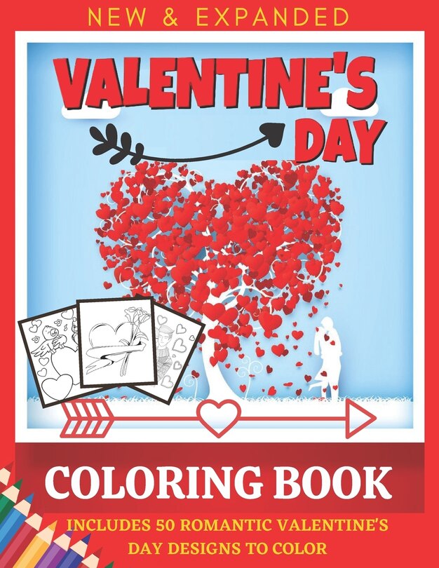 Front cover_valentine's Day Coloring Book