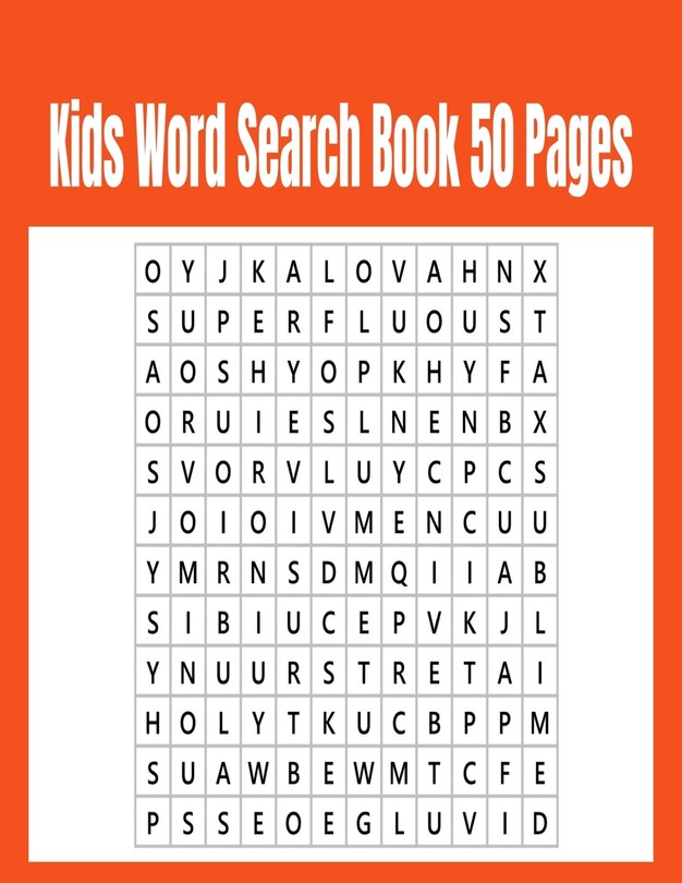 Front cover_Kids Word Search Book 50 Pages