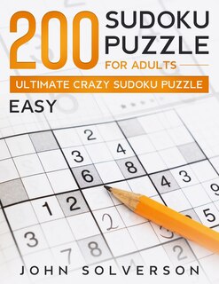 Front cover_200 Sudoku Puzzle for Adults - Easy