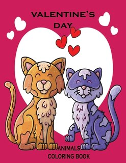 Front cover_valentine's day coloring book animals