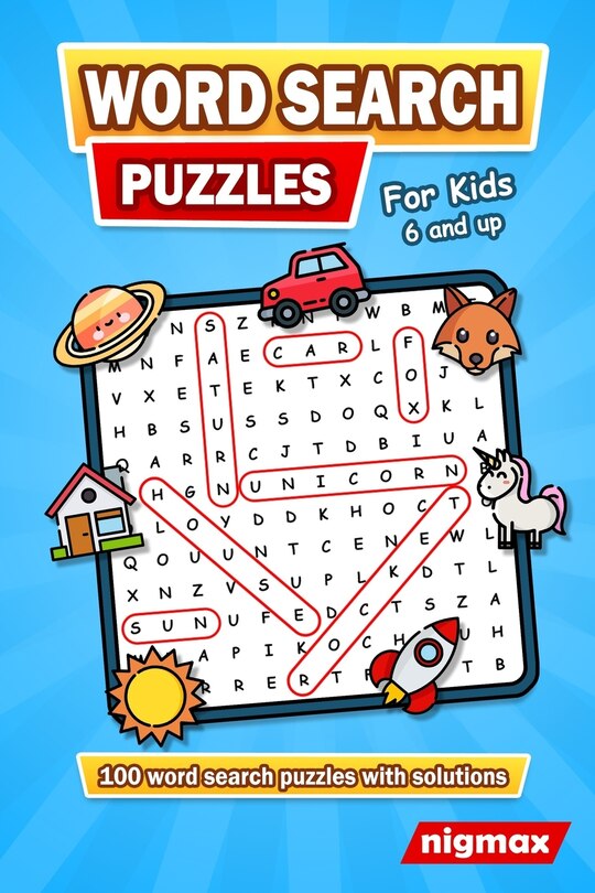 Front cover_Word Search for Kids Age 6 and up