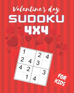 Front cover_Valentine's Day Sudoku for Kids 4x4