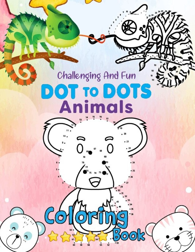 Couverture_Challenging And Fun Dot to Dot Animals Coloring Book