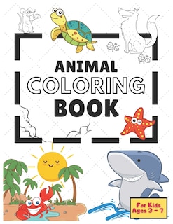 Couverture_Animal Coloring Book for Kids ages 3 - 7