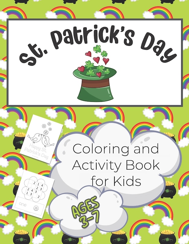 Couverture_St. Patrick's Day Activity and Coloring Book for Kids 3-7