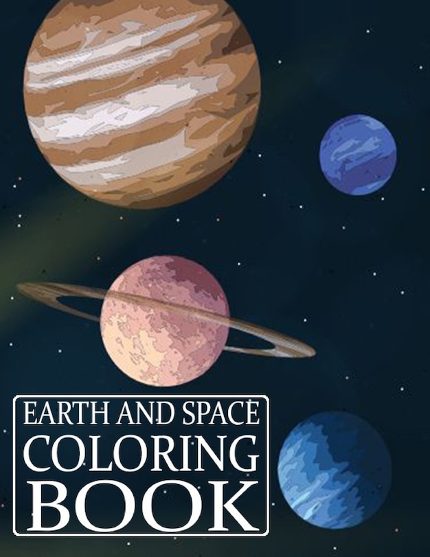 Front cover_Earth and Space Coloring Book