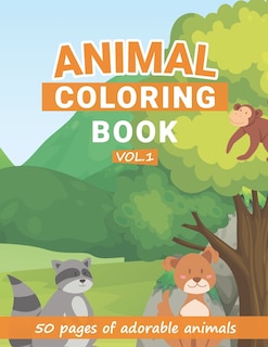 Front cover_Animal coloring book vol 1