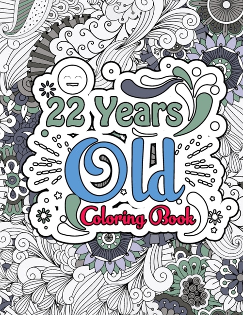 Front cover_22 Years Old Coloring Book