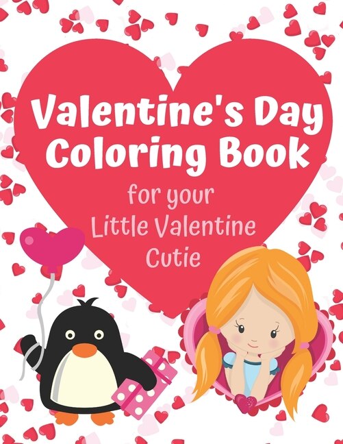 Front cover_Valentine's Day Coloring Book for your Little Valentine Cutie