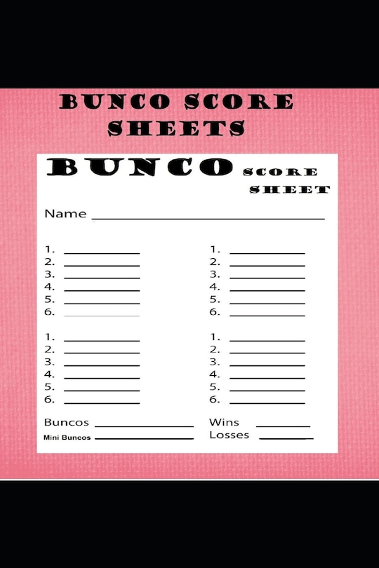 Couverture_Bunco Score Sheets