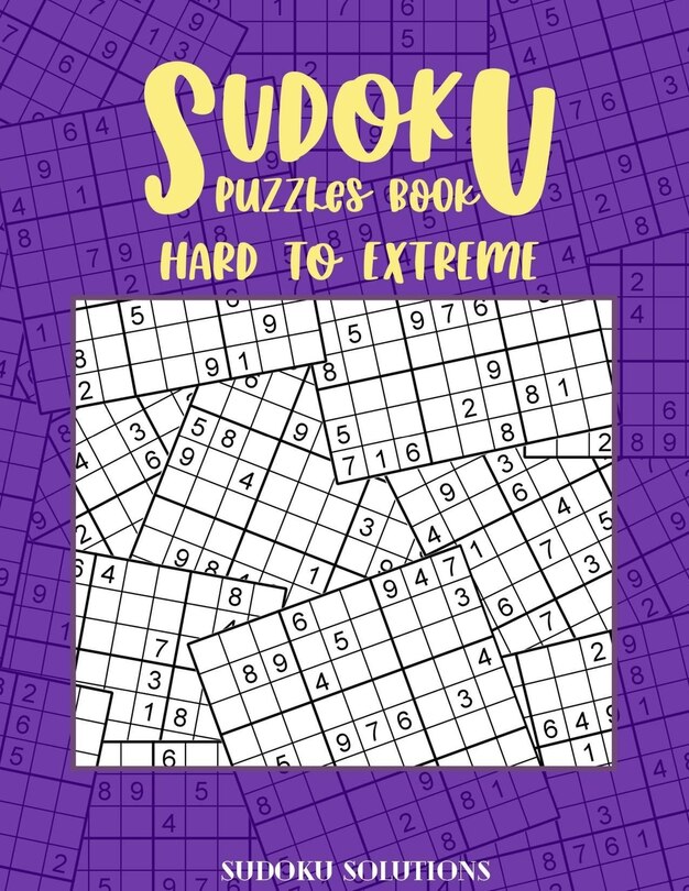 SUDOKU Puzzles Book Hard to Extreme Big Sudoku Extremly difficult 100