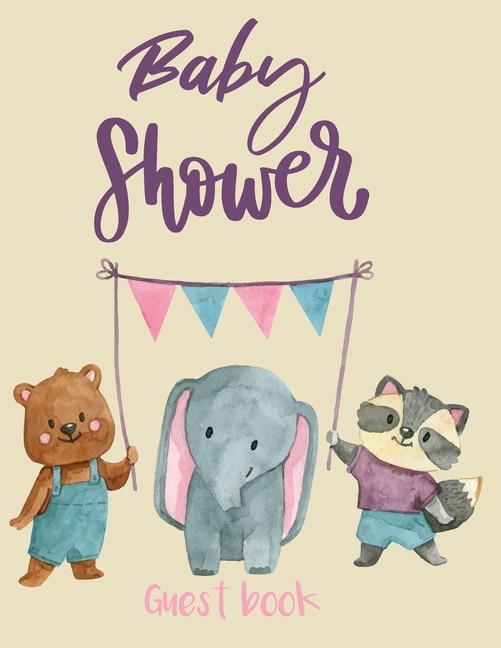 Front cover_Baby Shower Guest Book Welcome Baby