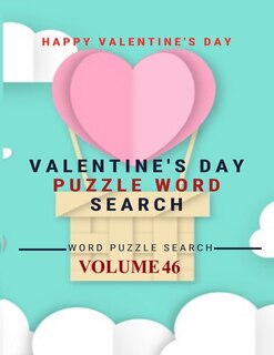 Couverture_Happy Valentine's Day Valentine's Day Puzzle Word Search Word Puzzle Search Volume 46