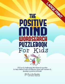 Front cover_The Positive Mind Wordsearch Puzzle Book For Kids