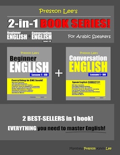 Preston Lee's 2-in-1 Book Series! Beginner English & Conversation English Lesson 1 - 60 For Arabic Speakers