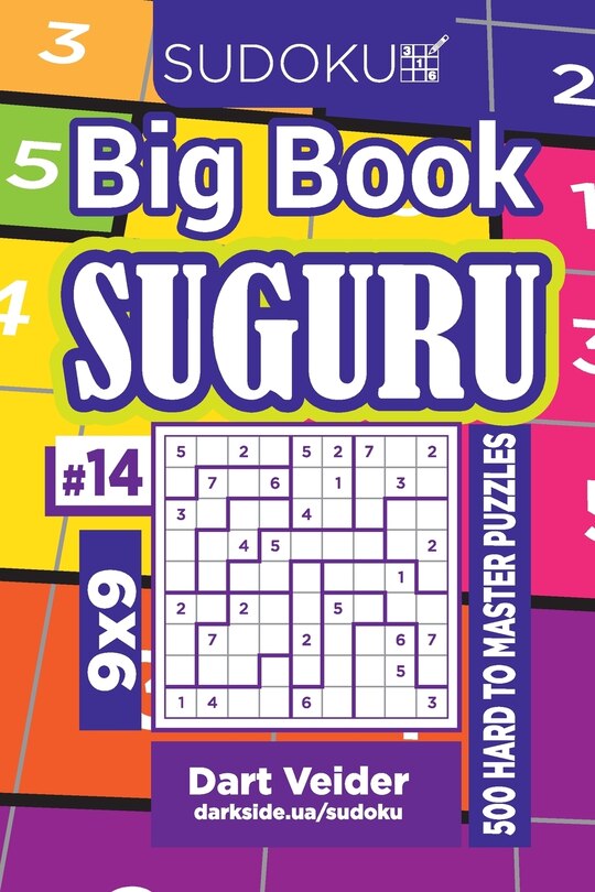 Front cover_Sudoku Big Book Suguru - 500 Hard to Master Puzzles 9x9 (Volume 14)